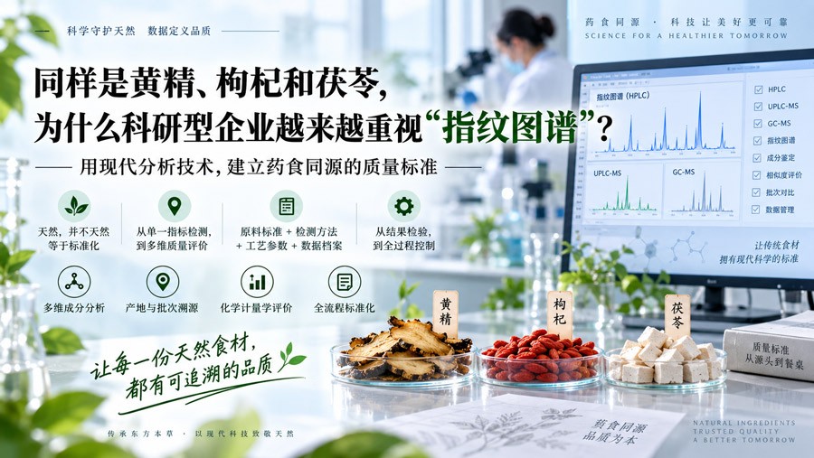 同样是黄精、枸杞和茯苓，为什么科研型企业越来越重视“指纹图谱”？